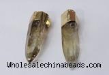 NGP2415 15*60mm - 18*70mm sticks quartz pendants wholesale