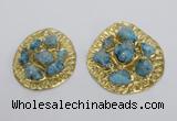 NGP2640 30*35mm - 40*55mm freeform druzy agate pendants wholesale