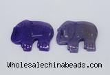 NGP2721 45*55mm elephant agate gemstone pendants wholesale