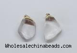 NGP2794 15*30mm - 25*35mm freeform crystal glass pendants wholesale