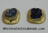NGP2881 28*30mm - 30*32mm freeform druzy agate pendants wholesale