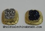 NGP2882 28*30mm - 30*32mm freeform druzy agate pendants wholesale