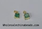 NGP3089 10*12mm - 12*14mm freeform druzy agate pendants wholesale