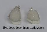 NGP3456 20*30mm - 25*35mm freeform druzy agate pendants wholesale