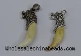 NGP3748 10*40mm - 12*45mm horn wolf tooth pendants wholesale