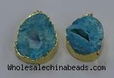 NGP3758 30*40mm - 40*50mm freeform druzy agate pendants