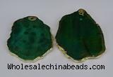 NGP3885 45*55mm - 50*60mm freeform agate gemstone pendants