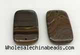 NGP5538 35*55mm rectangle iron tiger pendants wholesale