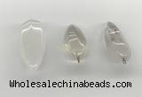 NGP5540 14*40mm - 23*58mm teardrop white crystal pendants