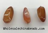 NGP5546 14*40mm - 23*58mm teardrop agate gemstone pendants