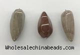 NGP5552 14*40mm - 23*58mm teardrop jade pendants wholesale