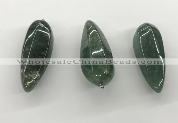 NGP5556 14*40mm - 23*58mm teardrop Canadian jade pendants