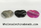 NGP5807 38*43mm apple agate gemstone pendants wholesale