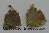 NGP6029 25*35mm - 30*40mm angel serpentine jasper pendants