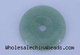 NGP604 5pcs 6*40mm green aventurine gemstone donut pendants wholesale