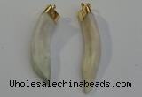 NGP6084 12*60mm – 18*65mm horn wolf tooth pendants wholesale