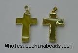 NGP6167 25*40mm - 30*40mm cross agate gemstone pendants