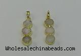 NGP6528 10*32mm druzy agate gemstone pendants wholesale