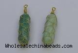 NGP6744 13*40mm sticks amazonite gemstone pendants wholesale