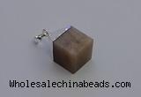 NGP6794 15*22mm cube moonstone gemstone pendants wholesale