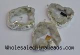 NGP7387 45*50mm - 50*55mm freeform druzy agate pendants