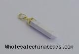 NGP7543 8*40mm sticks white howlite pendants wholesale