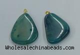 NGP8645 30*45mm - 35*50mm freeform agate pendants wholesale