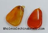 NGP8648 30*45mm - 35*50mm freeform agate pendants wholesale