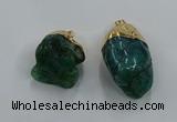 NGP8851 20*25mm - 30*40mm nuggets agate gemstone pendants