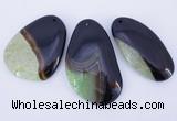 NGP901 5PCS 30-40mm*50-70mm freeform agate druzy geode gemstone pendants