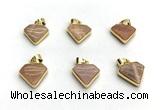 NGP9883 14*16mm faceted sunstone pendant