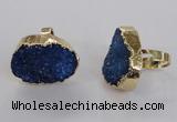 NGR156 22*30mm - 25*30mm freeform druzy agate rings wholesale