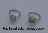 NGR208 10*14mm – 12*16mm freeform prehnite rings wholesale