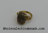 NGR2095 10*15mm faceted oval labradorite gemstone rings