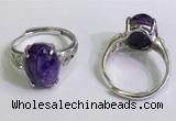 NGR3027 925 sterling silver with 10*14mm oval charoite rings