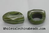 NGR34 16*35*40mm faceted freeform agate gemstone rings