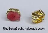NGR386 18*25mm - 22*28mm freeform druzy agate gemstone rings