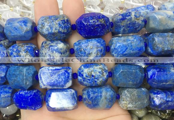 NLBS03 15 inches 13*18mm - 15*20mm faceted nuggets lapis lazuli beads
