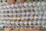OPBS17 15 inches 8mm faceted round AB-color opalite beads wholesale