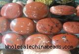 OVBS31 15 inches 30*45mm oval red jasper gemstone beads wholesale