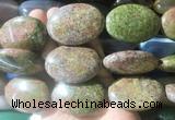 OVBS34 15 inches 30*45mm oval unakite gemstone beads wholesale
