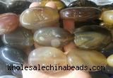 OVBS36 15 inches 30*45mm oval yellow agate gemstone beads wholesale