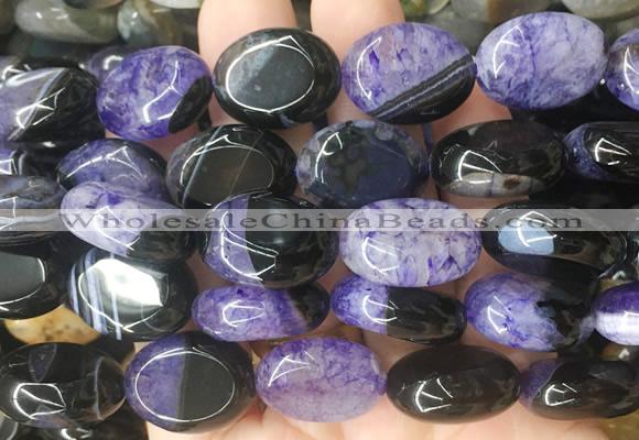 OVBS57 15 inches 15*20mm oval Agate gemstone beads wholesale