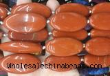 OVBS66 15 inches 20*40mm oval red jasper gemstone beads wholesale