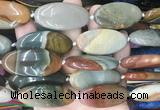 OVBS78 15 inches 20*40mm oval American picture jasper gemstone beads wholesale