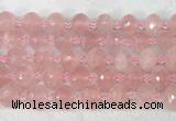 RBBS44 15 inches 13*18mm faceted rondelle rose quartz beads wholesale