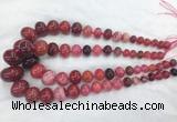 RBBS56 15 inches 8*12mm - 20*30mm rondelle agate beads wholesale