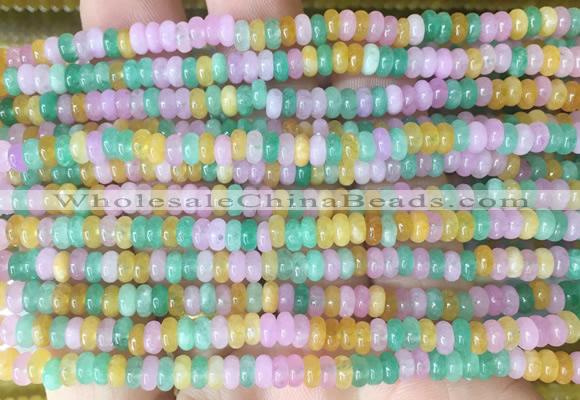 RBBS64 15 inches 2*4mm rondelle candy jade gemstone beads wholesale