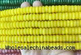 RBBS88 15 inches 4*10mm rondelle candy jade gemstone beads wholesale