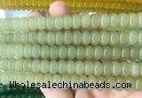 RBBS98 15 inches 6*10mm rondelle candy jade gemstone beads wholesale